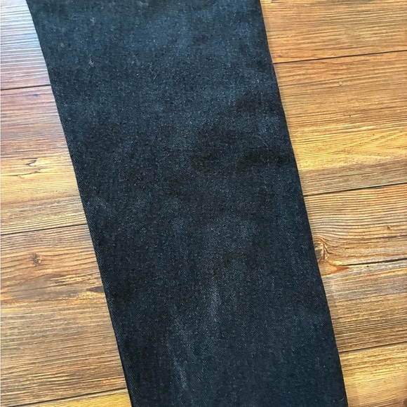 Vintage Lee High Rise Black Mom Jeans Tapered Leg 90s Grunge Size 12 M - Picture 9 of 15